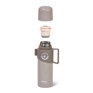 Термос для чаю та кави Fissman 350 мл сірий (9632)