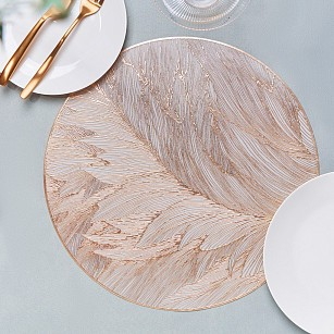 Сервировочный коврик Fissman круглый 38 см ПВХ цена за 1од (0729)