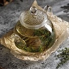 Чайник для заварювання Fissman 1000 мл зі сталевим фільтром жаростійке скло (9450)