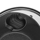 Ківш Fissman 18x9 см / 1,9 л ANGELA зі скляною кришкою алюміній з антипригарним покриттям (14605)