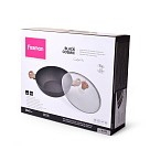 Сковорідка ВОК Fissman COSMIC BLACK 30х9 см 4800 з кришкою (4349)