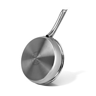 Сковорода для жарки Fissman 24x5 см ELIA с антипригарным покрытием нержавеющая сталь (5528)