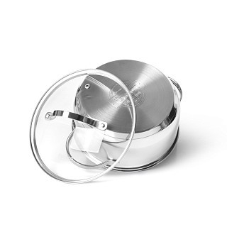 Кастрюля со стеклянной крышкой Fissman LUMINOSA 20x9,5 см на 3 л (5333) Кастрюля со стеклянной крышкой Fissman LUMINOSA 20x9,5 см на 3 л (5333)