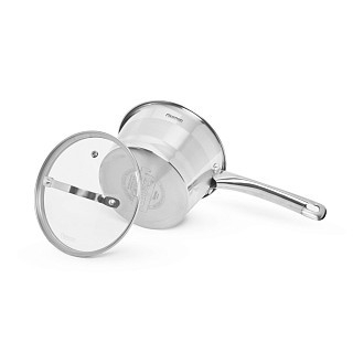 Ківш Fissman TIERNO 16x9,5 см / 1,5 л зі скляною кришкою нержавіюча сталь (5488) Ківш Fissman TIERNO 16x9,5 см / 1,5 л зі скляною кришкою нержавіюча сталь (5488)