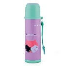 Термос дитячий для чаю Fissman 480 мл чорний Кошеня (9694)