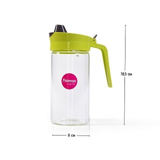 Бутылка для масла Fissman 550 мл (стекло) с пластиковой крышкой (9444)