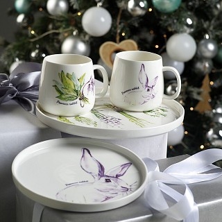 Тарелка Fissman PROVENCE RABBIT 20 см фарфор (13952)