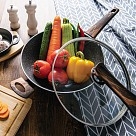 Сковорідка ВОК Fissman CAPELLA 30x8,5 см / 4,3 л з кришкою (14957)