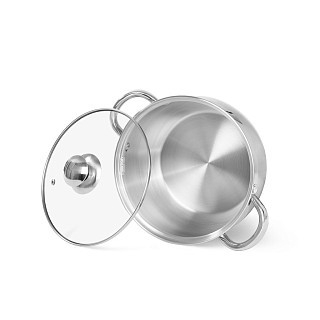 Кастрюля Fissman PRIME 18x10,5 см / 2,7л со стеклянной крышкой (5512) Кастрюля Fissman PRIME 18x10,5 см / 2,7л со стеклянной крышкой (5512)