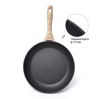 Сковорідка для смаження Fissman COSMIC BLACK 28x5,4 см  (4343)