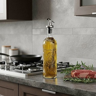 Бутылка для растительного масла и уксуса Fissman 500 мл стекло (6005)