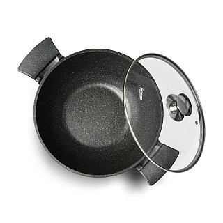 Кастрюля Fissman GRANDE 30x14 см / 7,7 л со стеклянной крышкой (14321) Кастрюля Fissman GRANDE 30x14 см / 7,7 л со стеклянной крышкой (14321)