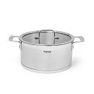 Каструля Fissman FOBUS 24x12 см /5,4 л  із скляною кришкою (5384)