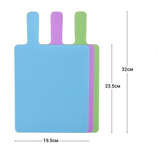 Набір обробних дощок Fissman 32х19 см 3 дошки складних (8011)