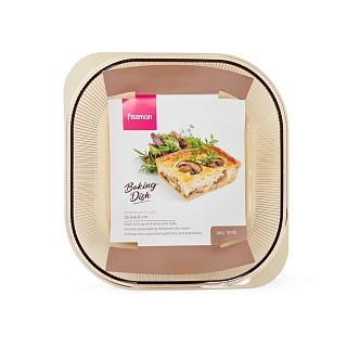 Квадратна форма Fissman для запікання 25,3x6,8 см боросилікатне скло (16130)