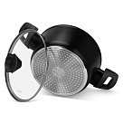 Каструля Fissman 20x9,5 см / 2,5 л ANGELA зі скляною кришкою алюміній з антипригарним покриттям (14606)