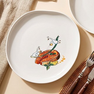 Тарелка Fissman BON APPETIT 27,5x25x2,5 см фарфор (13029)