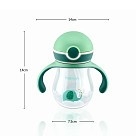 Пляшка для води Fissman 60 мл з трубочкою (6906)