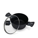 Каструля Fissman FERRO 22x10,5 см / 3,36 л зі скляною кришкою алюміній з антипригарним покри (14524)