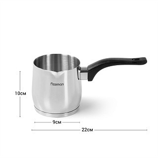Турка для варки кофе Fissman 640 мл с индукционным дном (3322) Турка для варки кофе Fissman 640 мл с индукционным дном (3322)