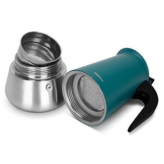 Гейзерная кофеварка Fissman на 9 порций / 450 мл нержавеющая сталь (3243) Гейзерная кофеварка Fissman на 9 порций / 450 мл нержавеющая сталь (3243)