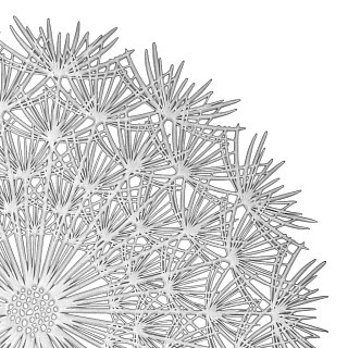 Сервировочный коврик Fissman круглый 38 см ПВХ цена за 1од (0721)