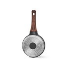 Ківш Fissman FILOMENA 16x8 см 1,2 л зі скляною кришкою алюміній з антипригарним покриттям (14529)