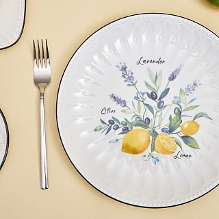 Набір з 2-х тарілок Fissman 21 см PROVENCE порцеляна (13620)