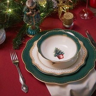 Салатник Fissman 15,5x5 см CHRISTMAS EVE порцеляна (13758) Салатник Fissman 15,5x5 см CHRISTMAS EVE порцеляна (13758)