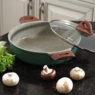 Сотейник Fissman FIRENZE 28x7,2 см 3,8 л зі скляною кришкою (14280)