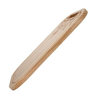 Обробна дошка Fissman з ручкою 43x30,5x1,8 см дер. гівея (18077)