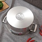 Каструля Fissman FOBUS 24x12 см /5,4 л  із скляною кришкою (5384)