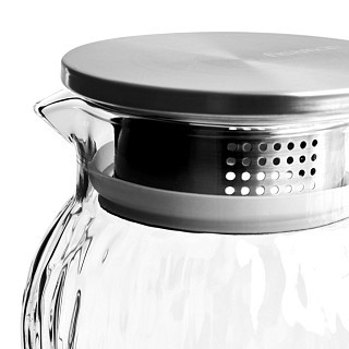 Глечик для холодних та гарячих напоїв Fissman з фільтром 1500 мл жаростійке скло (6587) Глечик для холодних та гарячих напоїв Fissman з фільтром 1500 мл жаростійке скло (6587)