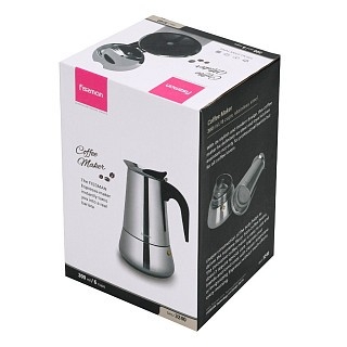 Гейзерная кофеварка Fissman на 6 порций / 360 мл нержавеющая сталь (3240) Гейзерная кофеварка Fissman на 6 порций / 360 мл нержавеющая сталь (3240)