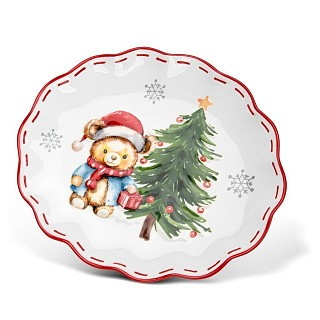 Тарелка овальная Fissman 24х20 см доломит (0380)