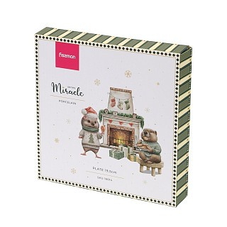 Тарілка Fissman MIRACLE 19,5 см порцеляна (16014)