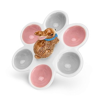 Підставка для яєць Fissman HAPPY EASTER 18х16 см доломіт (0449)