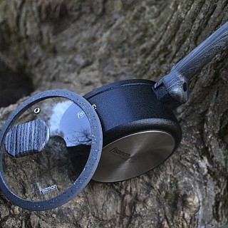 Ковш Fissman CHARM STONE 16x7,8 см 1400 мл со стеклянной крышкой (5024)