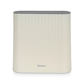 Підставка для кухонних ножів Fissman 23x7,8x22,6 см овальная, колір бежевий пластик (12887)