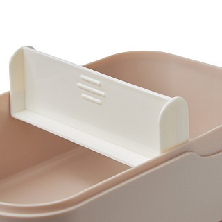 Ланч-бокс Fissman із регульованим відділенням 19,5х11,5х7,8 см 1000 мл, колір коричневий пластик (16750)