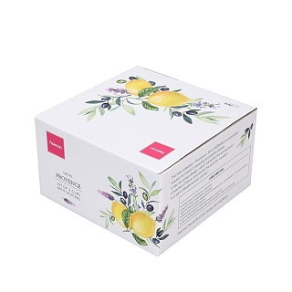 Набір з 2-х кухлів Fissman PROVENCE 250 мл з блюдцями порцеляна (13618)