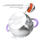 Каструля Fissman ANNETTE 18x9см / 2л зі скляною кришкою (5480)