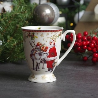 Чашка Fissman CHRISTMAS 300 мл фарфор (13799) Чашка Fissman CHRISTMAS 300 мл фарфор (13799)