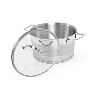 Каструля Fissman TIERNO 24x13,5 см / 5,25 л зі скляною кришкою нержавіюча сталь (5496) Каструля Fissman TIERNO 24x13,5 см / 5,25 л зі скляною кришкою нержавіюча сталь (5496)