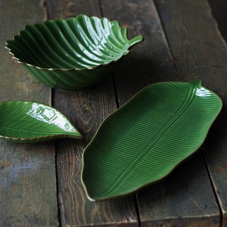 Блюдо Fissman GREEN 47,6x21,5x4 см керамика (6199)