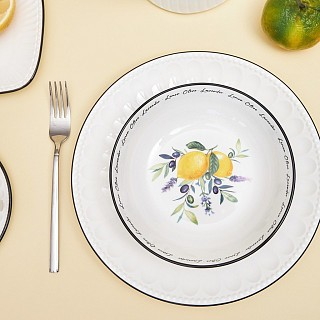 Набір з 2-х глибоких тарілок Fissman 18 см PROVENCE порцеляна (13625)