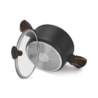 Каструля Fissman 20x10 см / 2,6 л CUISINE зі скляною кришкою алюміній з антипригарним покриттям (14592) Каструля Fissman 20x10 см / 2,6 л CUISINE зі скляною кришкою алюміній з антипригарним покриттям (14592)