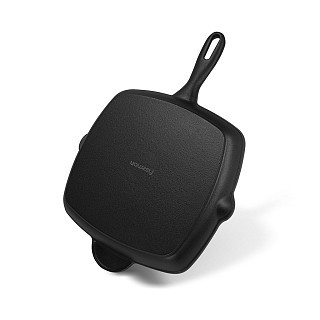 Квадратная Fissman сковорода-гриль 28х4,7 см с ручкой чугун (4151) Квадратная Fissman сковорода-гриль 28х4,7 см с ручкой чугун (4151)