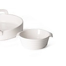 Кругла форма для запікання Fissman 12х4,5 см / 220 мл порцеляна ціна за шт (14168)