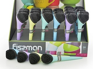 Щетка для мытья овощей, фруктов и посуды Fissman 18x5 см (7427) Щетка для мытья овощей, фруктов и посуды Fissman 18x5 см (7427)